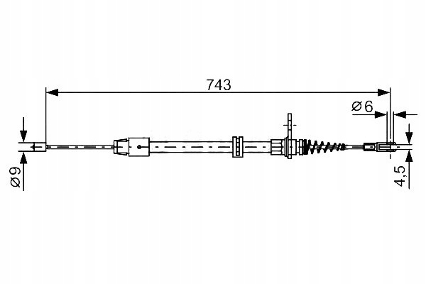 CABLE BRAKES MANUAL MERCEDES REAR C218 X218 W212 photo 1 - milautoparts-fr.ukrlive.com