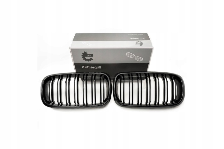 GRILLE GRILLES 66SKV299 DOUBLE MOULURE COULEUR CARBONE BMW X5 F15 51712334708