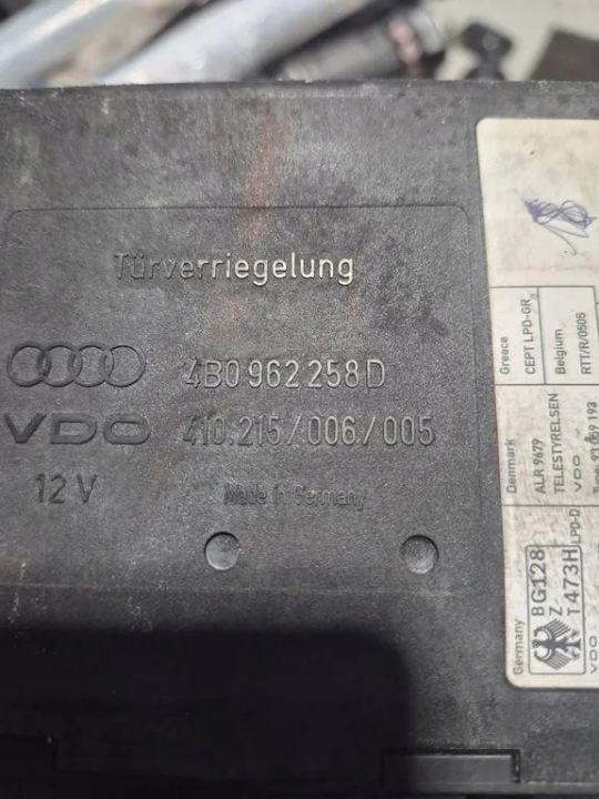 MODULE CONFORT AUDI A6 AVANT (4F5, C6) 410215006005 2.5L DIESEL 2001