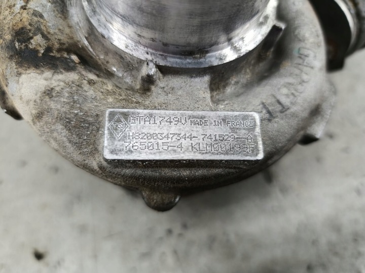 TURBINE RENAULT LAGUNA III 07-15 GTA1749V H8200347344 765015-4 2.0 DCI