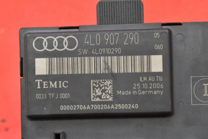 CONTRÔLEUR MODULE ARRIÈRE COUVERCLES DE COFFRE 4L0907290 AUDI Q7 4L 05-09