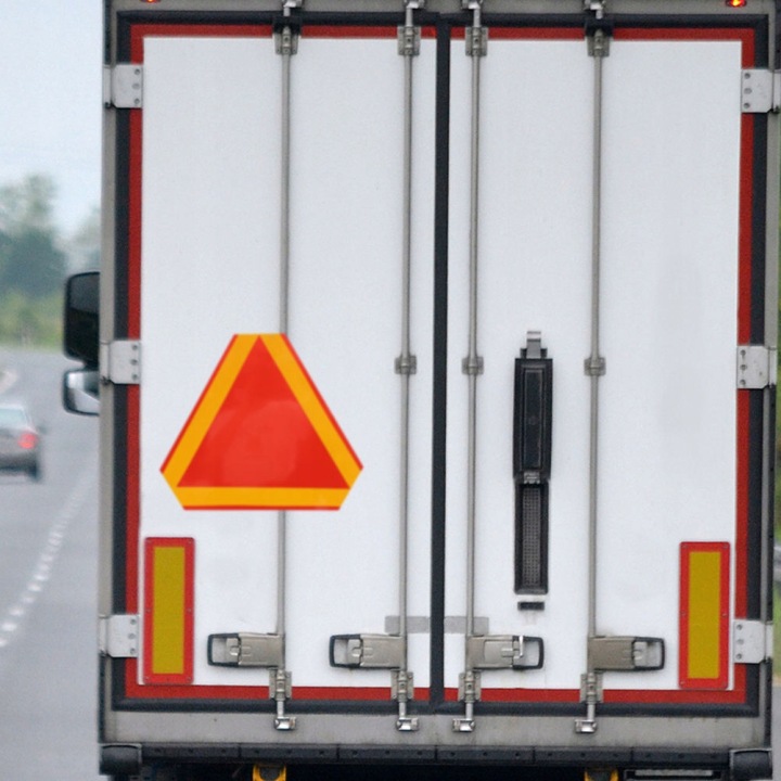 JAUNE TRIANGLE DE SIGNALISATION RÉFLÉCHISSANT VERS VOITURES 35CM