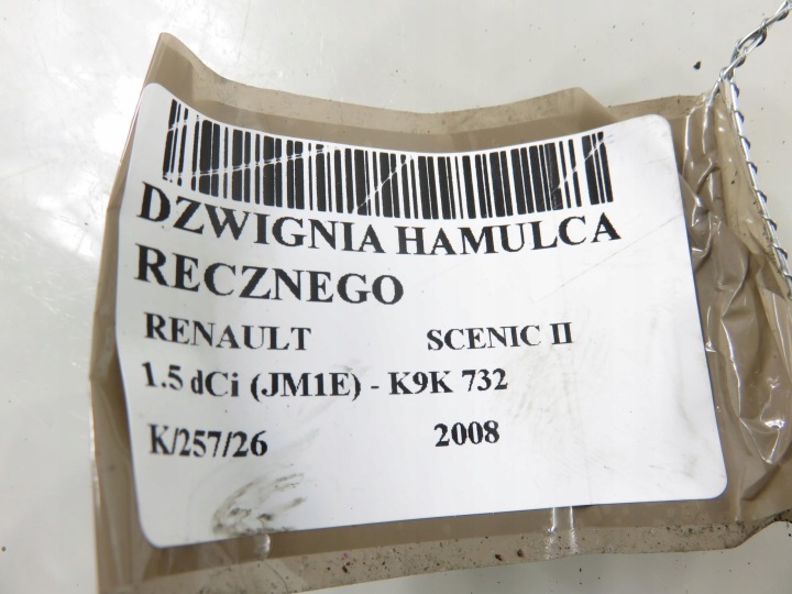 LEVIER FREINS MANUEL RENAULT SCENIC II 8200314749
