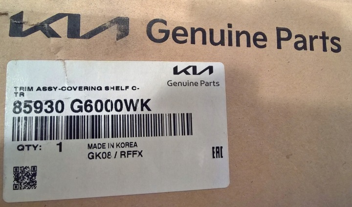 KIA PICANTO III 2017-2025 ÉTAGÈRE ARRIÈRE COUVERCLES DE COFFRE OE 85930-G6000 NEUF