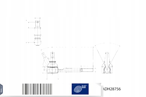 EMBOUT BIELLE DE POUSSÉE BLUE PRINT ADH28756