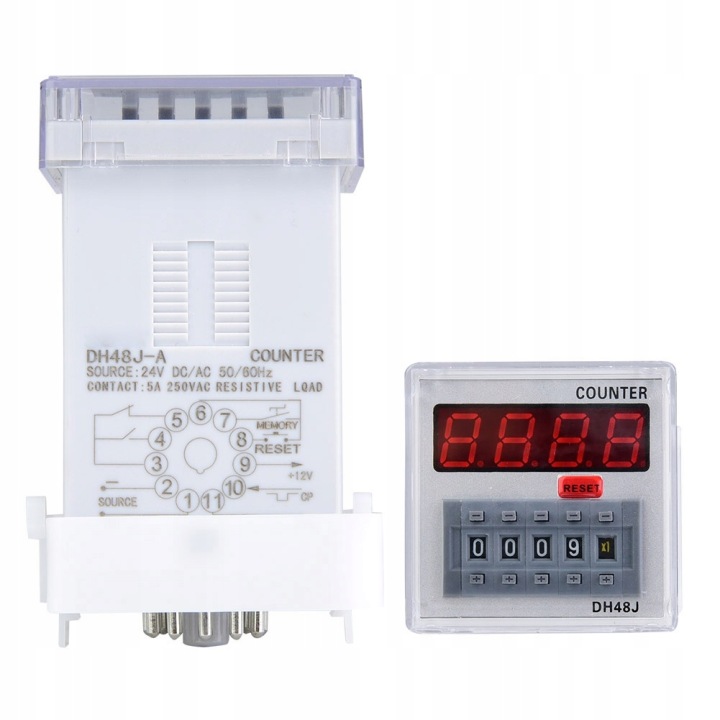 DH48J-A 10CM COMPTEUR LED COMPTEUR NUMÉRIQUE TAN6E