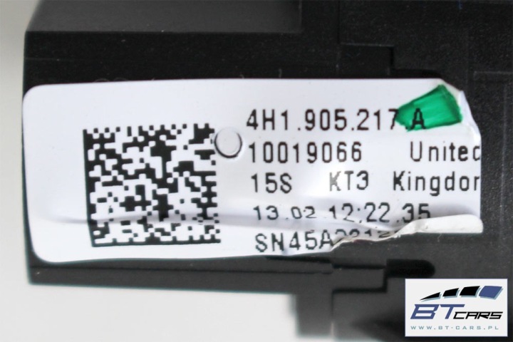 AUDI A8, A8 RESTYLAGE BOUTON DÉMARREUR STOP 4H1905217A 4H1