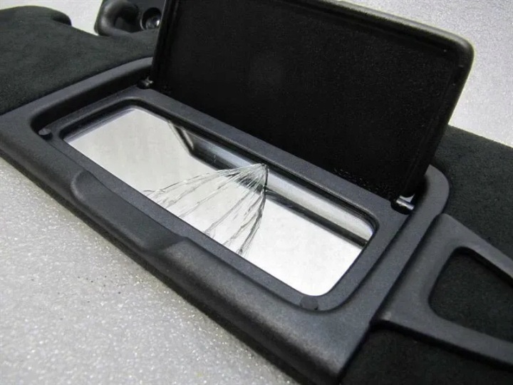 MERCEDES GT C190 GTR LEFT SUN VISOR A1908100900 9H93 TRIM PANNEAU