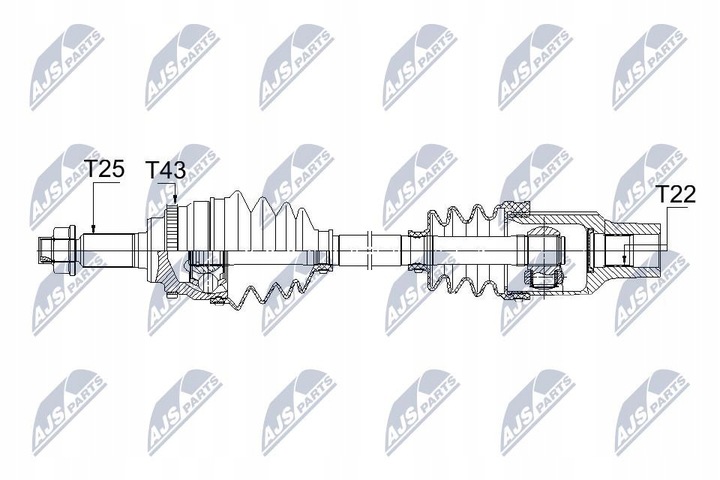 NTY NPW-SU-025 SHAFT DRIVING 