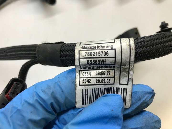 BMW 5 E60 E61 2008 CONDUITES DE DÉRIVATION ALLUMAGE 780215806