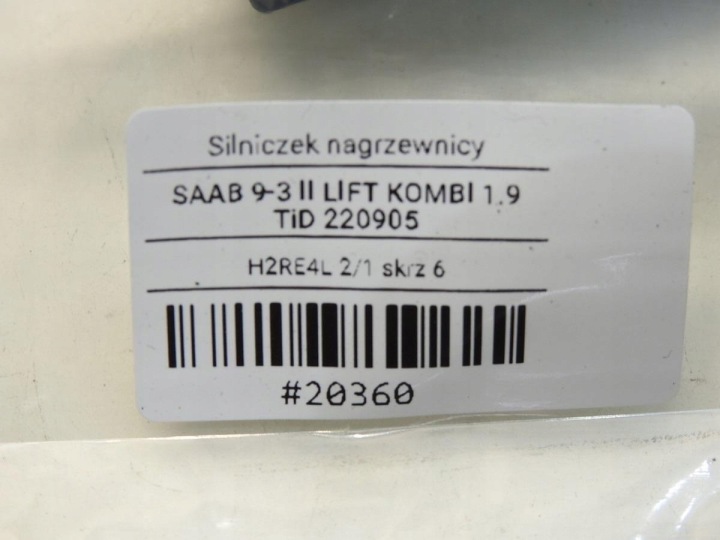 PETIT MOTEUR RÉCHAUFFEURS SAAB 9-3 II 006969A