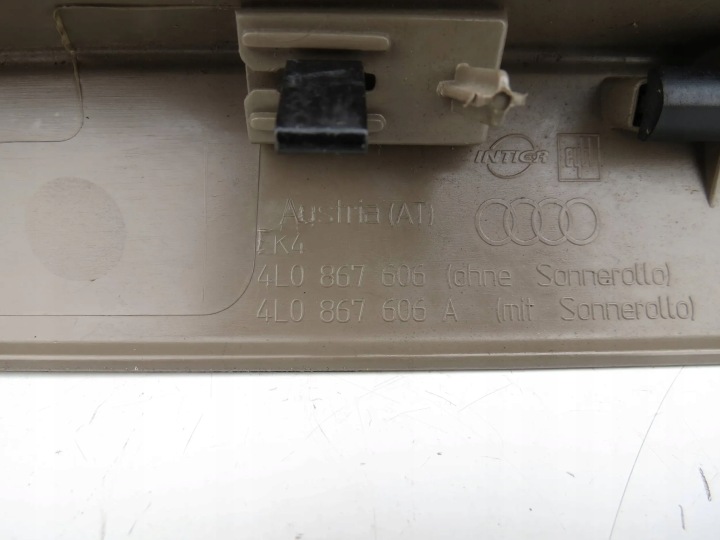 PROTECTION PLASTIQUE REVÊTEMENT COUVERCLES DE COFFRE COUVERCLES DE COFFRE 4L0867606 AUDI Q7 4L
