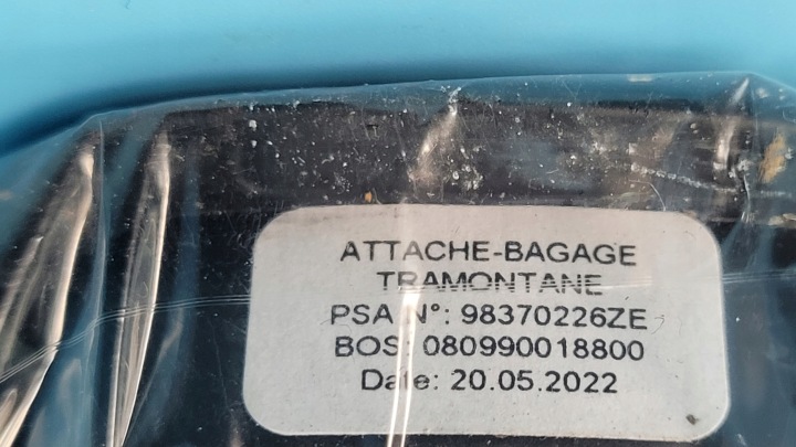 PEUGEOT 508 II 22R PROTECTION COURROIE ARRIÈRE 9819348477 POIGNÉE 98370226ZE