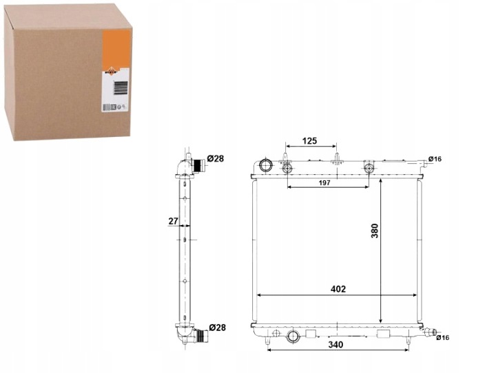 NRF 50439 RADIATEUR SYSTÈME REFROIDISSEMENT MOTEUR
