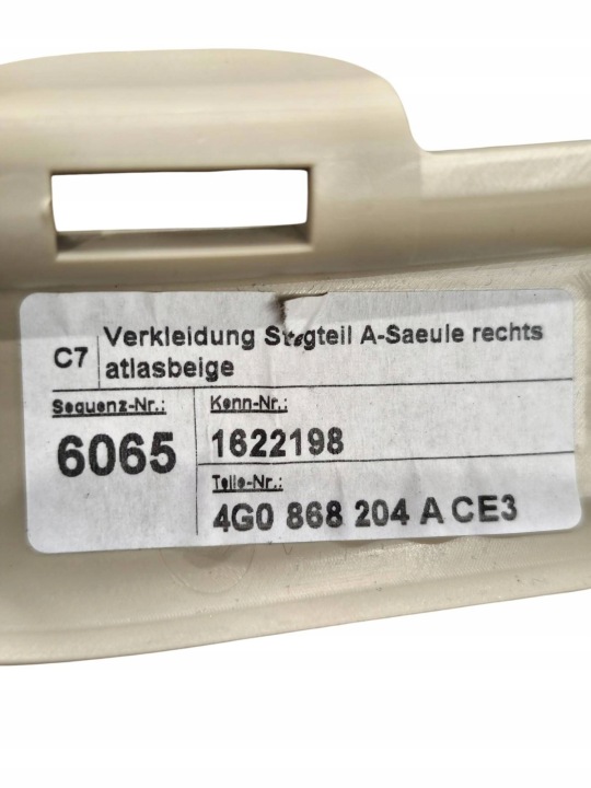 AUDI A6 S6 C7 4G 2017 AVEC AVANT CHÂSSIS BOÎTE À GANTS TABLEAU DE BORD INSTRUMENTATION