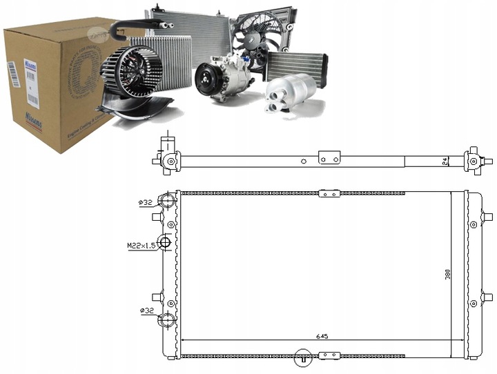 NISSENS RADIATEUR DE MOTEUR SEAT CORDOBA CORDOBA VAR photo 1 - milautoparts-fr.ukrlive.com