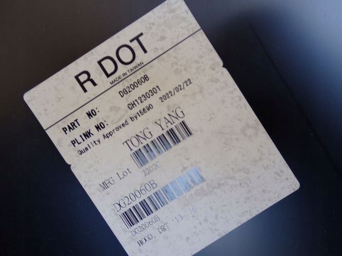 DODGE DART 12- CAPOT ACIER SUBSTITUT