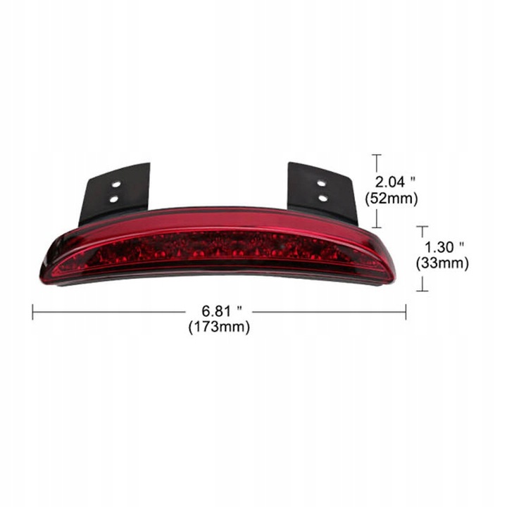 DIODO LUMINOSO LED BRAKE TAIL LIGHT PARA HARLEY TOURING CAFE TAIL LIGHT FENDER FAROS 