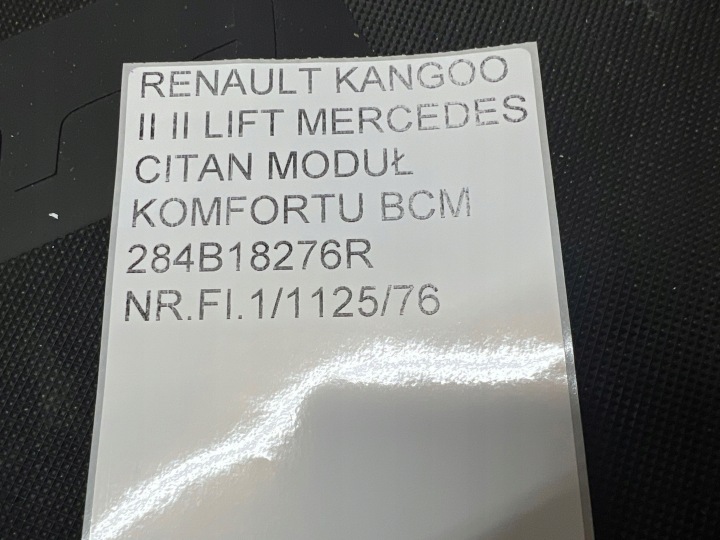 RENAULT KANGOO II II LIFT MERCEDES CITAN MODULE CONTRÔLEUR CONFORT BCM