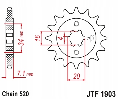 JUEGO DE ACCIONAMIENTO DID DORADO KTM 125 DUKE ABS 14-19 