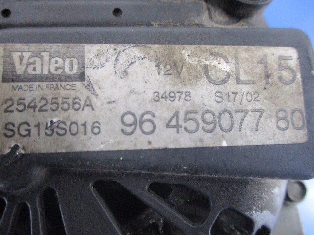 PEUGEOT 206 ALTERNATEUR 2.0HDI VALEO 2542556A