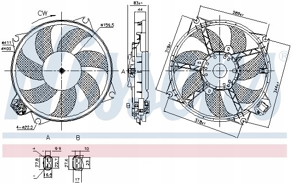 FAN NISSENS 85989 