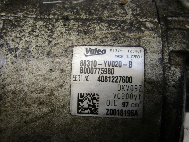 COMPRESSEUR DE CLIMATISATION CLIMATISATION 1.2 VTI PEUGEOT 108 AYGO C1 88310-YV020-B