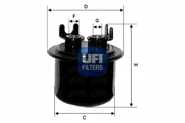 FILTRE CARBURANTS UFI (OEM QUALITY) HONDA