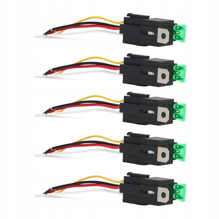 5 PCS RELAIS AUTOMOBILE 12V DC 30A 4-PINOWY