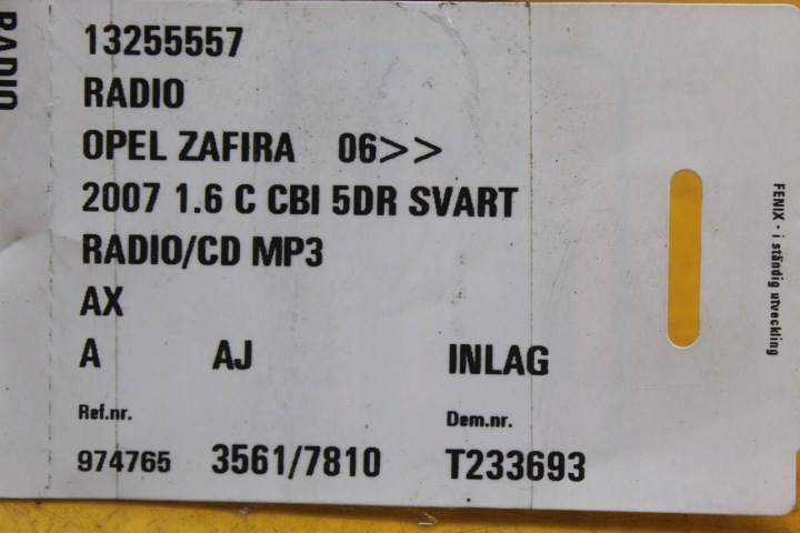 MODULE RADIO NAVIGATION SILVERBOX OPEL OE 497316088