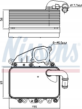 RADUADOR ACEITES NISSENS 91100 