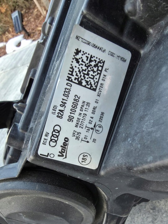AUDI A1 S1 82A PHARES AVANT COMPLET LED DYNAMIC 82A941033D 82A941034D