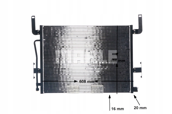 DÉSHYDRATEUR CLIMATISATION 588X457X16 RVI KERAX PREMIUM 04.96- MAHLE