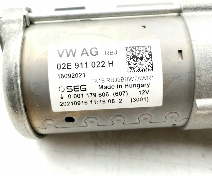 DÉMARREUR VW GOLF VIII 02E911022H