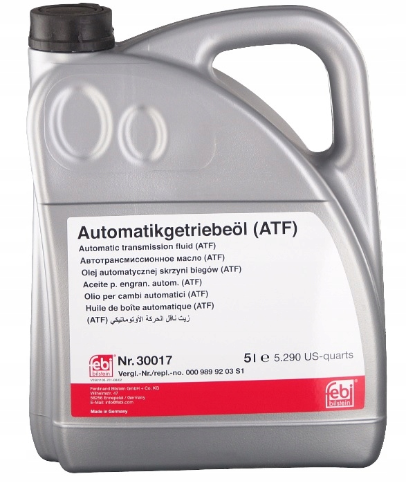 FEBI HUILE ATF MB 5L DEX II D MAN 339-V1 Z1 MB 236.1 236.5 236.6 236.7