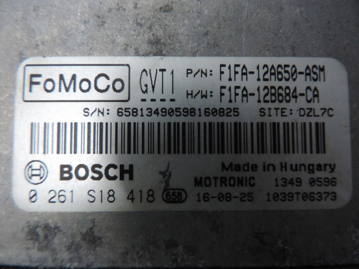 ORDINATEUR MOTEUR CONTRÔLEUR FORD FOCUS MK3 1,0 ECOBOSST F1FA-12A650-ASM