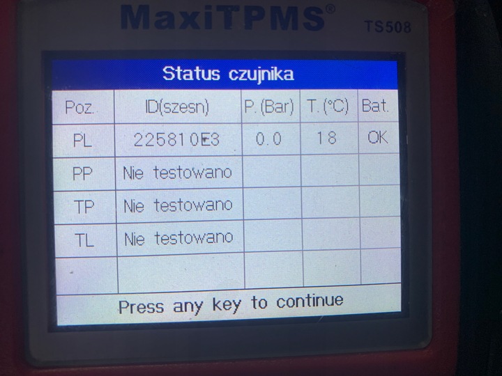 SENSOR DE PRESIÓN TPMS VW GOLF VII 5Q0 