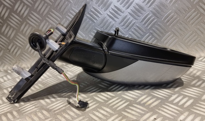 BMW 5 E60 E61 LIFT RÉTROVISEUR DROIT 4 BROCHES COULEUR GRISE POUSSOIR MANUEL EUROPE SUPER ÉTAT