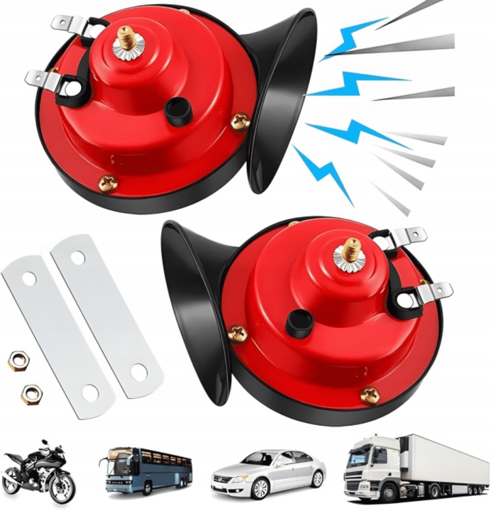 300DB HAUT-PARLEUR AVERTISSEUR SONORE KLAXON SIGNAL SONORE 12V VERS VOITURES MOTOCYCLETTE