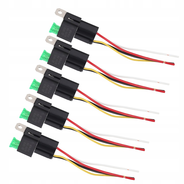 5 PCS RELAIS AUTOMOBILE 12V DC 30A 4-PINOWY