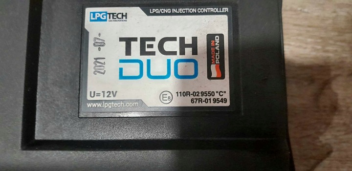 UNIDAD DE CONTROL COMPUTADOR GAS LPG TECH DUO CLAVIJA SENSOR CIS. PTS01 67R-019549 