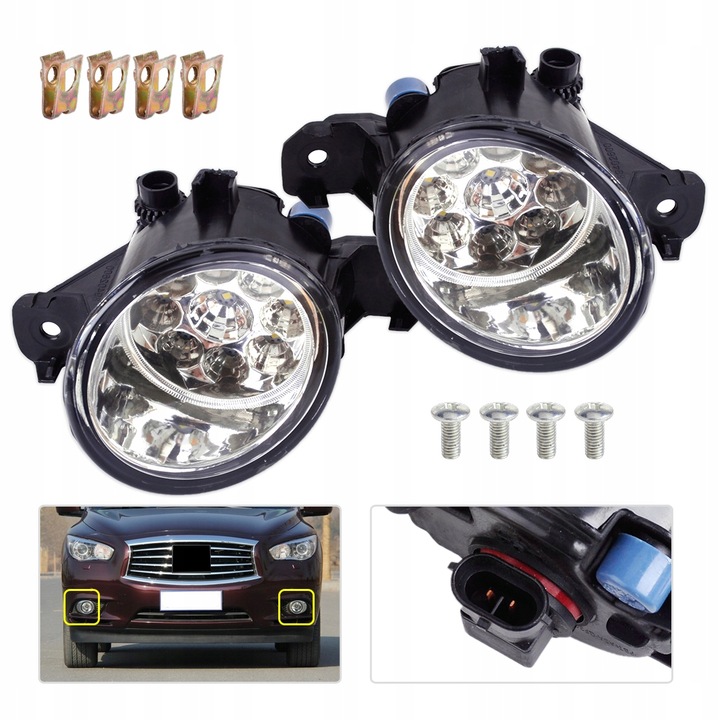 LUZ FAROS ANTINIEBLA PARA INFINITI JX35 G37 NISSAN 