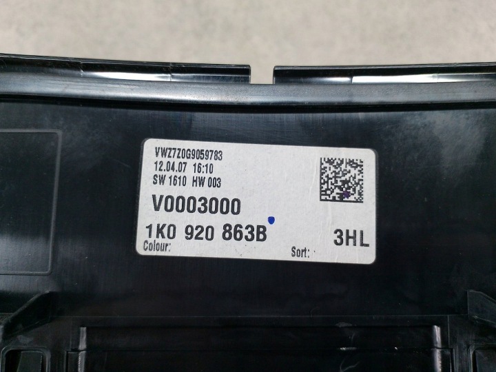 COMPTEUR VW JETTA V 1K0920863B V0003000 1.9 TDI