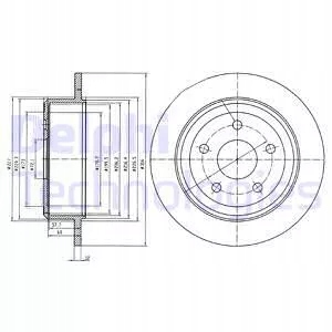 DISQUE HAM.JEEP WRANGLER 07- DELPHI photo 2 - milautoparts-fr.ukrlive.com