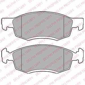 ZAPATAS DE FRENADO PARTE DELANTERA DELPHI LP2137 