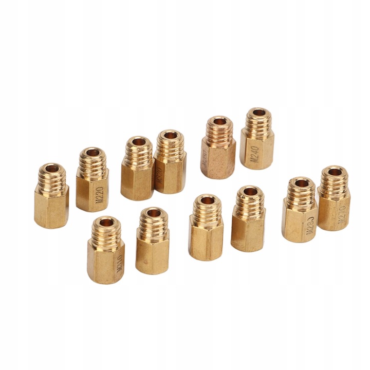 12PCS/SET HEX TYPE EN LAITON PRINCIPALES ODRZUTOWCE PRINCIPALES KIT BUSES 73