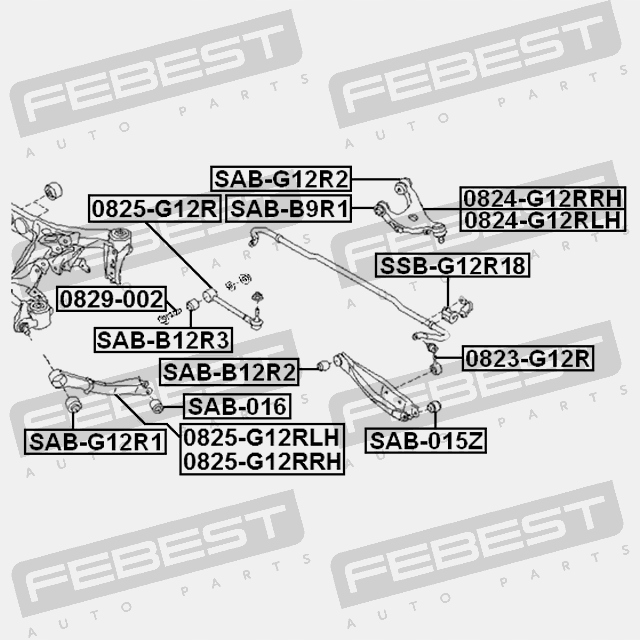 BRAS DE SUSPENSION SUSPENSIONS [FEBEST]