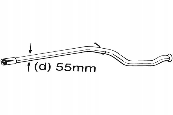 BOSAL TUBO DE ESCAPE MATERIAL PEUGEOT 206 2.0D 12.99-09.09 