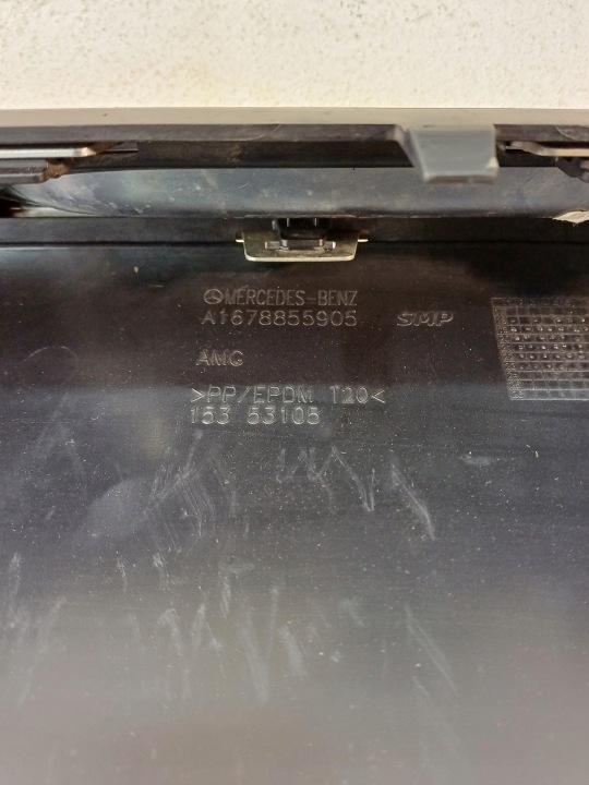 DOUBLURE SPOILER CHROME PARE-CHOCS AVANT MERCEDES GLE W167 AMG 19-