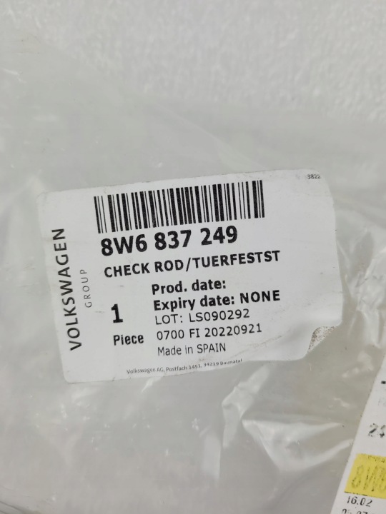 AUDI A5 8W6 LIMITEUR PORTES GAUCHE AVANT 8W6837249 8W6837267